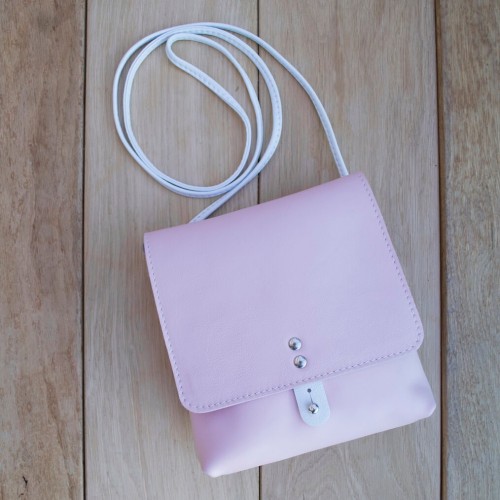 POCHETTE CUIR ROSE | Montsouris 